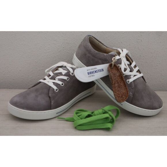 Birkenstock 0448391 Kids Sz EUR 32 US 1 Gray Suede Arran Sneakers Shoes - Picture 12 of 13